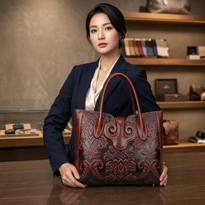 Sac à bandoulière unisexe en cuir véritable tendance BS INTERNATIONAL NA202 2026 pour femme, fermeture éclair, imperméable, décontracté - Product Image 1
