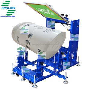 Lớn Vòng Xi Lanh Hình Nón Nhựa Thép Sắt Thép Không Gỉ Xô Trống Của Nhãn Hiệu Cong Lụa Màn Hình Máy In - Product Image 2