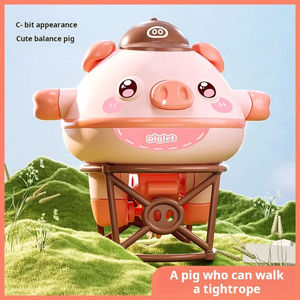 Nuevo Juguete de Equilibrio: Giroscopio Cerdo, Monociclo, para Niños y Niñas, Novedoso y Adorable, Juguete de Habilidad para Caminar sobre un Hilo, Tecnología Negra, Rompecabezas - Product Image 6