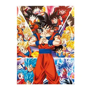 Wholesale 3D Lenticular Posters 2 Characters Battle Flip Changing Pictures Poster Living Room Decor Wall Art