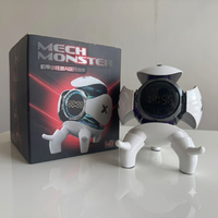 Speaker Pintar AI M10 Mecha Monster 2026 dengan Lampu RGB, Nirkabel, Portabel, dengan Kartu TF, USB, AUX untuk Rumah, Mobil, Hadiah