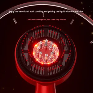 Peigne de guidage d'huile essentielle électrique pour le cuir chevelu massant la croissance des cheveux applicateur de cuir chevelu anti-perte Minoxidil - Product Image 4