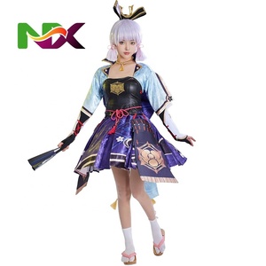 Disfraz de Cosplay de Genshin Impact, Disfraz de <span class=keywords><strong>Kamisato</strong></span> <span class=keywords><strong>Ayaka</strong></span> para Jugadores, Disfraz para Fiestas - Product Image 1