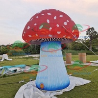 Décorations : Modèle de champignon gonflable géant avec lumière pour événements, scène, champignon gonflable LED
