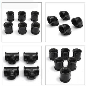 공장 파이프 스레드 바닥 플랜지 파이프 선반 브래킷 스레딩 공장 파이프 벽 장착 브래킷 홈 장식 - Product Image 2