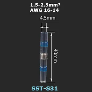 Solder Seal Heat Shrink Butt Terminals Cable Termination Kits IP67 Waterproof Fast Connector For Wire Connection