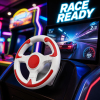 Volant de course pour enfants à monnayeur avec micro-interrupteur et sortie VGA, pièce de machine d'arcade, vente en gros d'usine