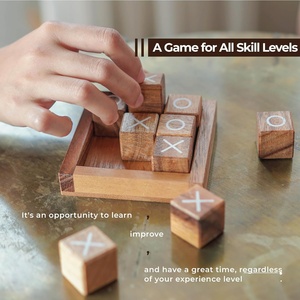 Jeu de société Tic Tac Toe, jeu de table, casse-tête, jeu de stratégie, puzzle, <span class=keywords><strong>d</strong></span>écoration de table basse, jouet éducatif, jeu de voyage - Product Image 6
