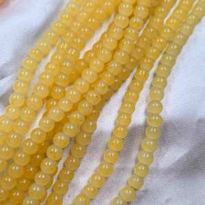 4mm verde naranja púrpura amarillo Color 64cm de longitud hornear pintado surtido de cuentas de <span class=keywords><strong>cristal</strong></span> Floral para la fabricación de joyas - Product Image 5