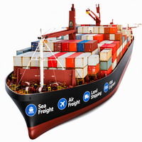 Fret maritime FBA DDP Chine vers États-Unis, Expédition maritime porte-à-porte, Service de dédouanement, Espace de chargement garanti sans surcharge