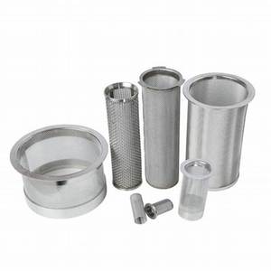 Stainless Steel 304 Spiral Welded Porous Metal Mesh Screens Tube Sink Air <strong>Strainer</strong> Filter Pipe 304 Filter Filter Meshes