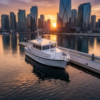 Bateau à réaction électrique en aluminium soudé sur mesure de 13,75 m avec cuisine et cabine pour opérations de pêche, de tourisme sportif et respectueuses de l'environnement