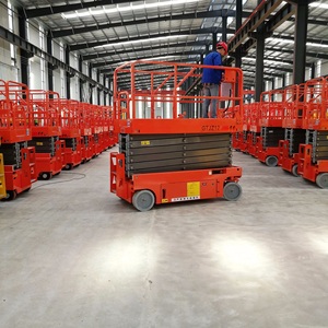 Plateforme élévatrice automotrice de 4 à 14 mètres, plateforme de travail chinoise, table élévatrice à ciseaux, prix de la plateforme élévatrice à ciseaux - Product Image 4