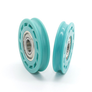 Roues de levage en corde recouvertes de POM en gros, rouleaux en plastique en forme de U, rails coulissants, poulies à roulement - Product Image 1