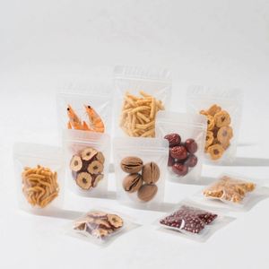 Bolsas de Plástico Reciclables Termosellables con Impresión en Huecograbado, Frente Transparente y Dorso Plateado, Se Aceptan Pedidos Personalizados, para Sushi, Leche, Alimentos para Mascotas - Product Image 1