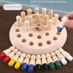 Jeu d'échecs à mémoire colorée Jeux de société de bureau interactifs pour enfants Parents Outil d'entraînement de l'esprit pour l'intelligence des enfants - Product Image 5