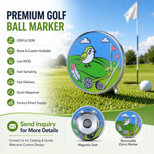 Marqueur de balle de golf magnétique créatif à double face de forme irrégulière pour les cadeaux de parcours de golf et de tournois - Product Image 6