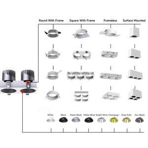 ไฟดาวน์ไลท์ LED ทรงสี่เหลี่ยม 7W 10W 12W หัวคู่ T Zigbee Tuya  15W  แบบฝังในอาคาร  พร้อมตัวเรือนกันน้ำ <span class=keywords><strong>IP44</strong></span> - Product Image 3