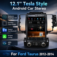 Autoradio avec écran tactile HD 12,1 pouces pour Ford Taurus 2012 2013 2014, processeur 8 cœurs Snapdragon 665, DSP 48EQ, CarPlay sans fil
