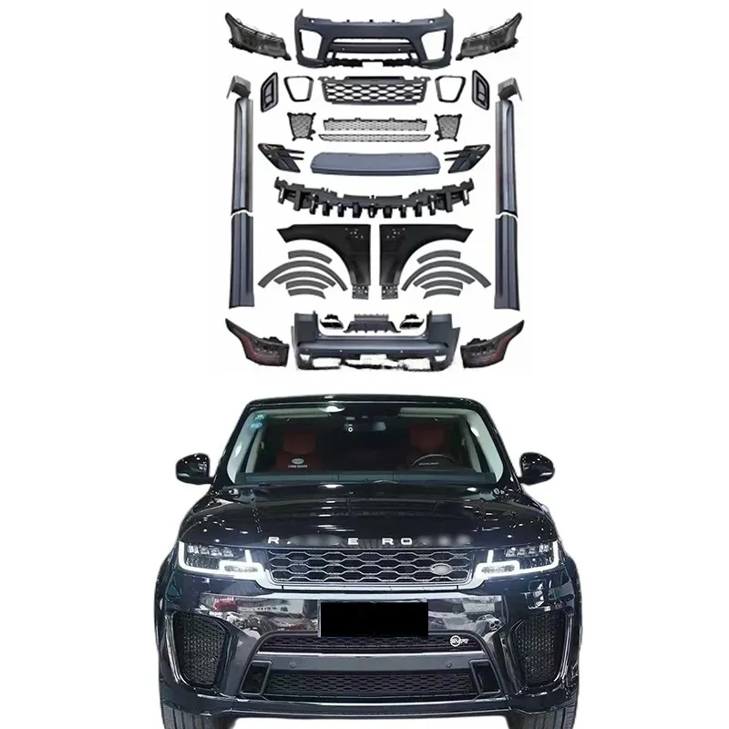 Hoge Kwaliteit Auto Bumper Voor Range Rover Sport 2013-2017 L494 Facelift 2019 + Svr Body Kits Spatbord Zijrok Koplampen