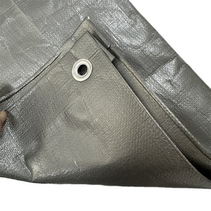 Bâche en toile tissée HDPE imperméable, rouleau <span class=keywords><strong>de</strong></span> bâche pliable, avec logo, anti-UV, anti-vieillissement, style uni, pour revêtement, tricotée chaîne - Product Image 2