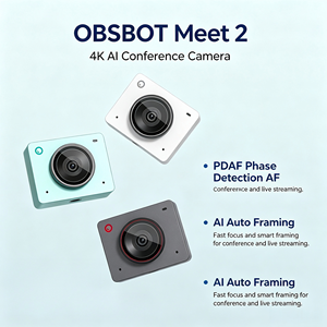 <span class=keywords><strong>OBSBOT</strong></span> Meet 2 KI-gestützte 4K Konferenz-Webcam 1/2 Sensor Autofokus Gestensteuerung HDR Dual-Mikrofon Geräuschunterdrückung Gesichtserkennung - Product Image 1