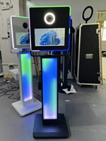 Photomaton miroir magique de 15,6 pouces avec caméra et imprimante, portable, pour mariage, selfie magique, réalité virtuelle