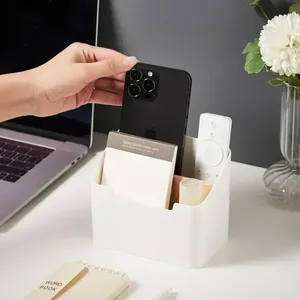 <span class=keywords><strong>Organisateur</strong></span> de télécommande multifonction moderne en plastique, support de télécommande TV pour chambre à coucher, salon, boîte de rangement de bureau - Pour table - Product Image 2