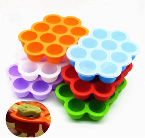 Récipient de stockage d'aliments <span class=keywords><strong>pour</strong></span> bébés Congélateur au micro-ondes Moule à glaçons en silicone étanche <span class=keywords><strong>pour</strong></span> purée maison et collations - Product Image 3