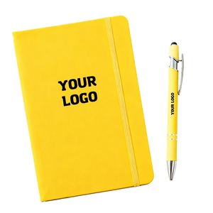 Sy047 Wholesale Custom Logo Diary <b>Notepad</b> Printed Brand <b>A6</b> Journal Promotion Customised Notebook Leather - Product Image 1