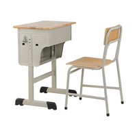Ensemble bureau et chaise d'étude en bois moderne à hauteur réglable avec compartiment pour livres pour l'école, la maison, le bureau, l'hôpital