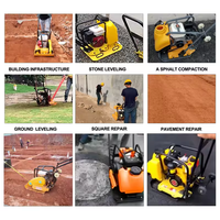 Compacteur de sol motorisé SHUYU avec moteur Honda, plaque vibrante à pression PLC, composants de pompe, roulement et boîte de vitesses, haute efficacité