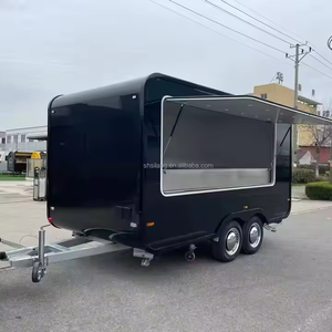 Popolare Food Truck Quadrato Personalizzato per Gelati e Torte, Rimorchio Mobile per Fast Food - Product Image 2