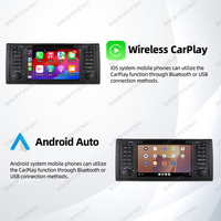 Autoradio Android 7 pouces, lecteur vidéo CarPlay, écran de navigation GPS, autoradio 2DIN pour BMW X5 E53