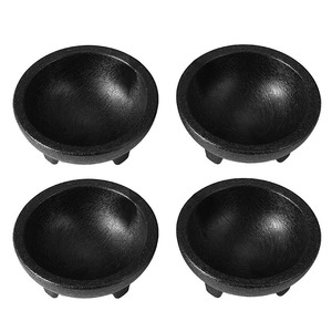 Bol à salsa en plastique résistant aux éclats, bols de différentes capacités en mélamine et plastique réutilisables, écologiques, noirs - Product Image 4