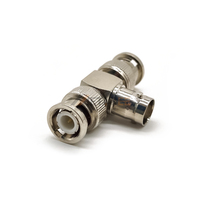 Répartiteur en T BNC 1 mâle vers 2 femelles 50 Ohms Connecteur coaxial RF 4 GHz Convertisseur Jack Type T Interface de test vidéo CCTV