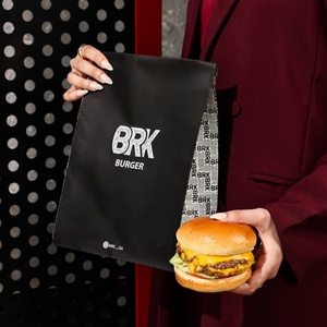 Bolsa <span class=keywords><strong>de</strong></span> Papel Antigrasa <span class=keywords><strong>de</strong></span> Grado Alimenticio con Logotipo Personalizado e Impresión a Medida para Papas Fritas, Hamburguesas y Sándwiches - Product Image 1
