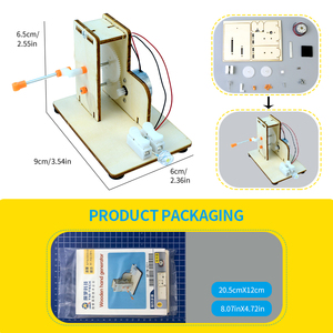 Generador manual <span class=keywords><strong>de</strong></span> madera Kits <span class=keywords><strong>De</strong></span> ciencia Stem Toy Experimento <span class=keywords><strong>de</strong></span> ciencia física Juegos educativos para niños - Product Image 3