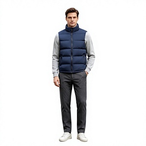 Chaleco Acolchado sin Mangas para Hombre, con Logotipo Personalizado del Fabricante, OEM, Unisex, para Exteriores, Chaleco de Invierno con Acabado Brillante - Product Image 1