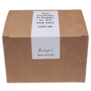 Adesivos de Selagem Retangulares Brancos Simples para Caixas de Presente, 100 Folhas por Rolo, à Prova d'Água, Papel Glossy - Product Image 5