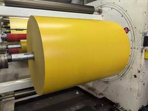 Rouleaux géants personnalisés GSM simple face enduit de silicone Pe parchemin blanc jaune bleu papier anti-reflets - Product Image 3