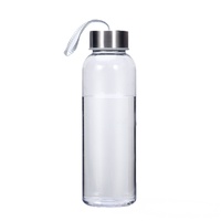 Bouteille d'eau en plastique 300ml 400ml 500ml Bouteille de boisson épaississu bouteilles en plastique avec couvercles