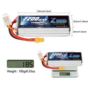 Zeee 3S 120c 2200Mah 11.1V Fpv Lipo Batterij Met Xt60 Plug Rc Grafeen Lipo Voor Fpv Drone Quadcopter Helikopter Vliegtuig - Product Image 5