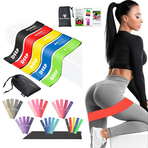 Bandes de résistance en latex à <span class=keywords><strong>5</strong></span> niveaux avec sac de transport, pour l'entraînement musculaire - Product Image 1