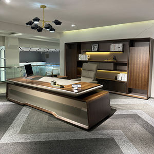 Scrivania direzionale classica scrivania da ufficio scrivania da <span class=keywords><strong>lavoro</strong></span> a forma di L per la gestione dell'ufficio - Product Image 5