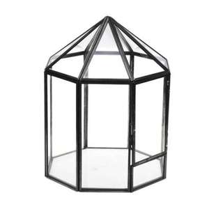 Terrario de Vidrio Dorado con Puerta, Redondo, Geométrico, para Decoración de Jardín de Hadas en Miniatura, para <span class=keywords><strong>Suculentas</strong></span> - Product Image 6