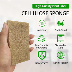 มาใหม่ 100% ย่อยสลายได้ใยมะพร้าวจานทําความสะอาด Pad ซักผ้าทําความสะอาดฟองน้ําฟองน้ําครัวกําจัดสิ่งสกปรกบนแผ่น - Product Image 3