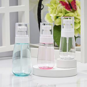 Nhỏ rỗng chai lotion với bơm cho du lịch 50 60 100 ml Pet hồng Mỹ phẩm bao bì container - Product Image 4