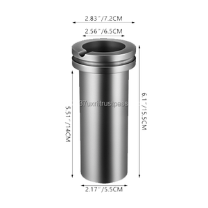 Creuset de graphite adapté aux besoins du client par résistance à hautes températures pour le métal de bâti - Product Image 4