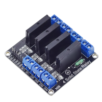 Module de relais à semi-conducteurs 4 canaux 5V/12V/24V Déclenchement haut/bas niveau 250V 2A Cartes de commande de moteur CC/CA Charge 240VAC
